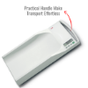 SECA 334 baby scale with a practical built-in handle, making transport effortless and convenient.