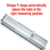 SECA 416: Unique V-shape automatically positions the baby correctly for accurate measurements.