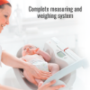 SECA 233 measuring rod and SECA 374 scale combined to create a comprehensive system for precise measuring and weighing.