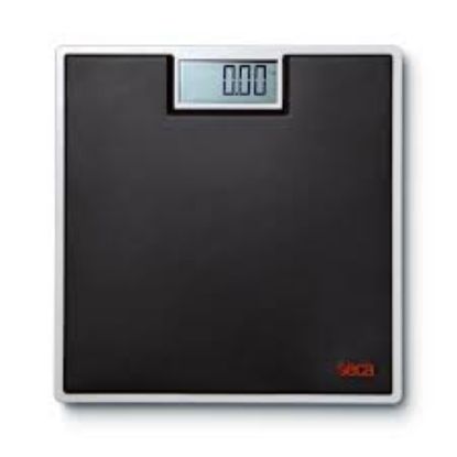 The basic model's timeless design commands attention, complemented by a high-quality rubber coating that provides a satisfying tactile experience. Weight readings on the display are effortlessly clear due to the unusually large LCD figures.